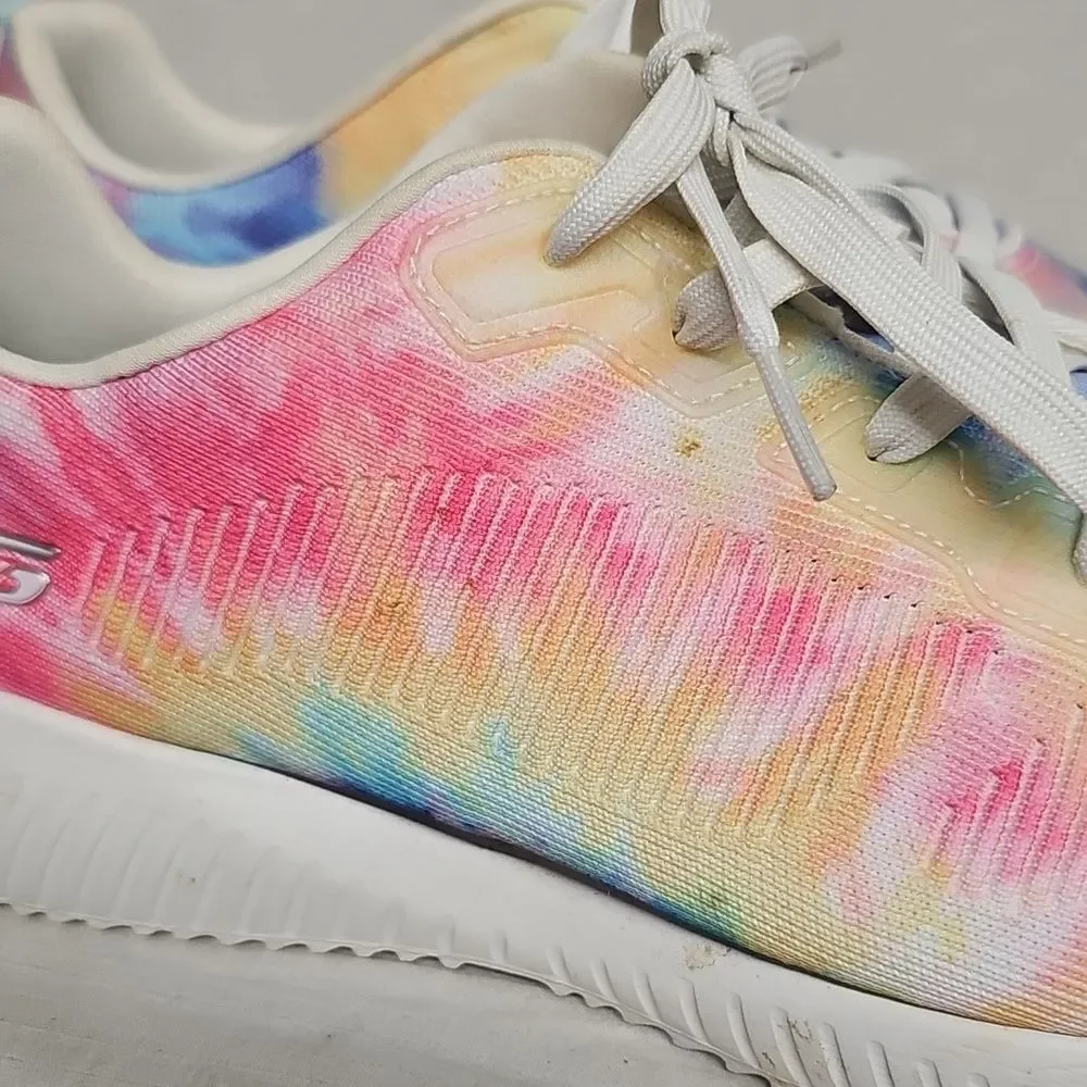 BOBS BY SKECHERS WOMENS TIE-DYE SNEAKERS BFPM-03-059